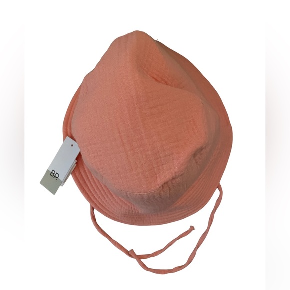 Nordstrom Bp Women's Coral Cotton Quilted Bucket Hat w Chin Tie sz OS - Picture 4 of 4